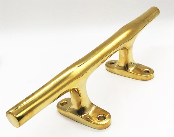 14 Inch Polished Brass Cleat – Yacht Cleats